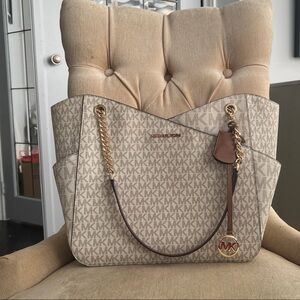 Michael Kors Beige large tote